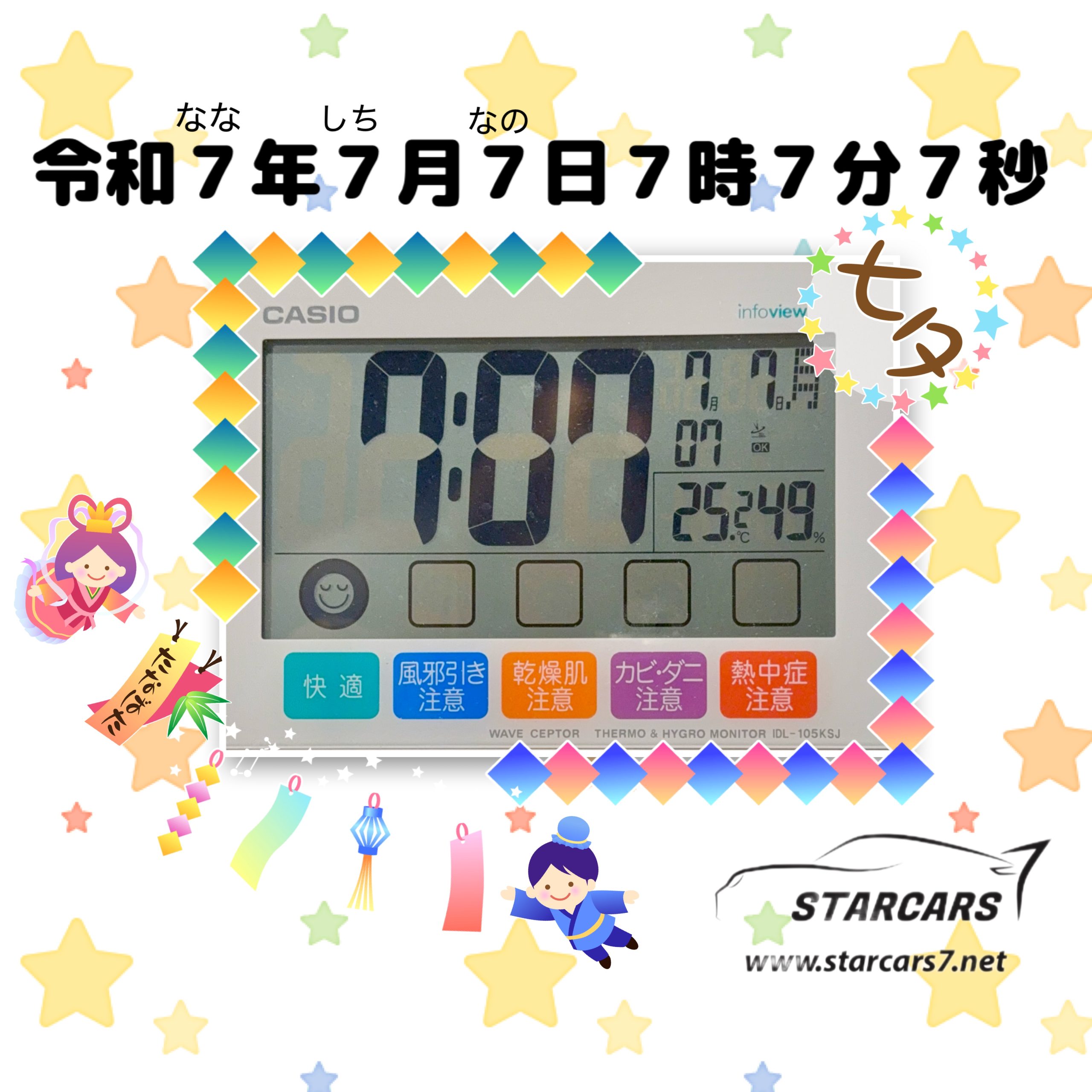 記念すべき７が６個並ぶ日🌟
